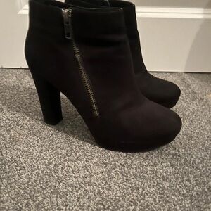 Chic Black Heeled Ankle Boots